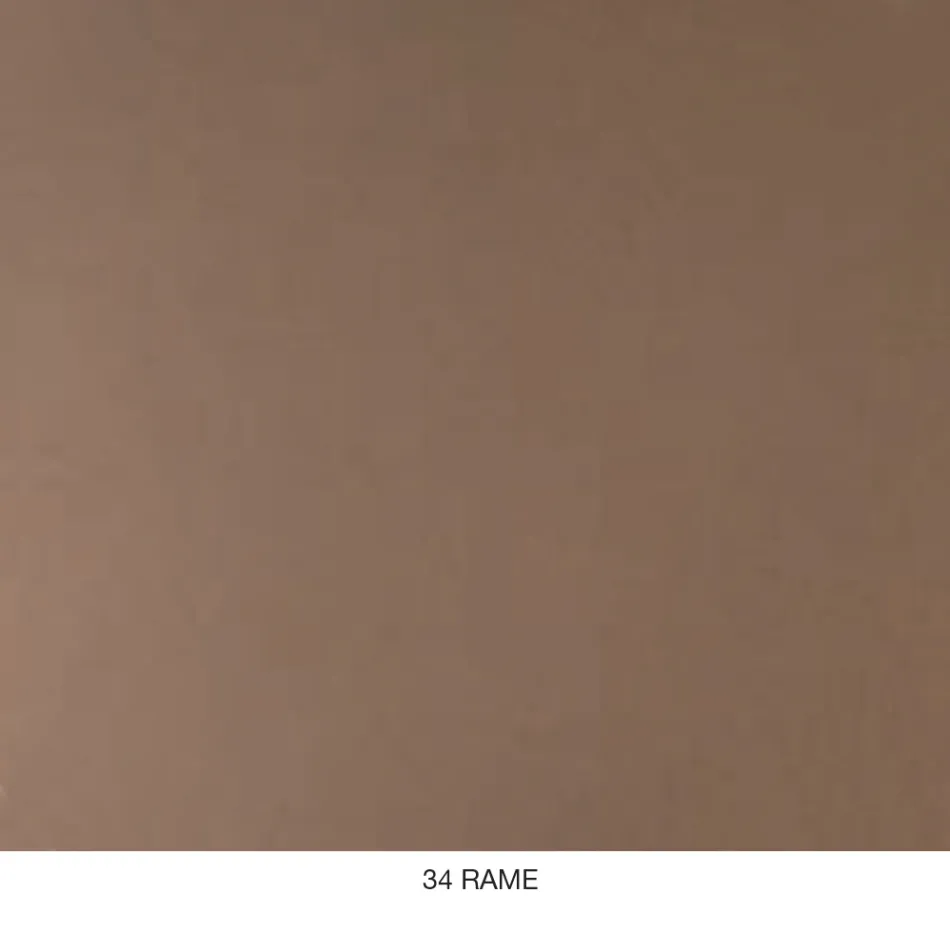 Kulatý konferenční stolek z luxusního kovu a skla s mramorovým efektem - Magali Viadurini