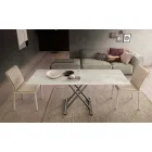 Moderní transformovatelný konferenční stolek ze dřeva a kovu vyrobený v Itálii - Gabri Viadurini