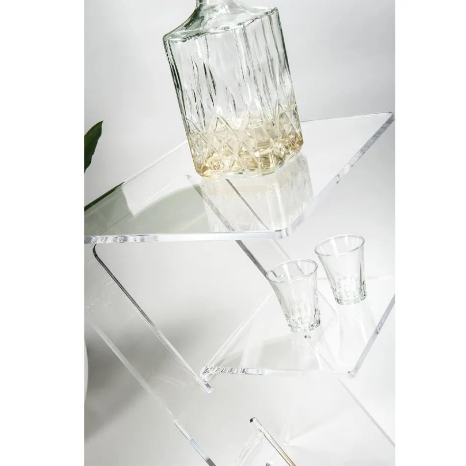 Pohovkový stůl z průhledného vnitřního nebo venkovního plexiskla - Platano Viadurini