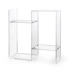 Sedací stolek z průhledného nebo kouřového plexiskla Made in Italy - Janne Viadurini