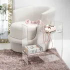 Sedací stolek z průhledného nebo kouřového plexiskla Made in Italy - Janne Viadurini