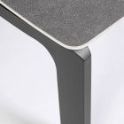 Venkovní konferenční stolek s keramickou deskou a hliníkovou základnou, Homemotion - Rivas Viadurini