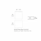 Venkovní konferenční stolek z hliníku a hranatého černého laminátu - Suave od Vondom Viadurini