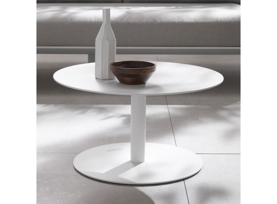 Venkovní konferenční stolek z epoxidového práškově lakovaného hliníku - Bryon Viadurini