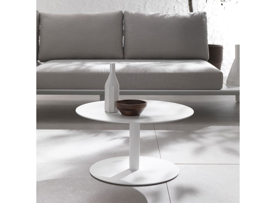Venkovní konferenční stolek z epoxidového práškově lakovaného hliníku - Bryon Viadurini