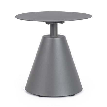 Venkovní konferenční stolek z lakovaného hliníku se zaoblenou deskou, Homemotion - Tafari Viadurini