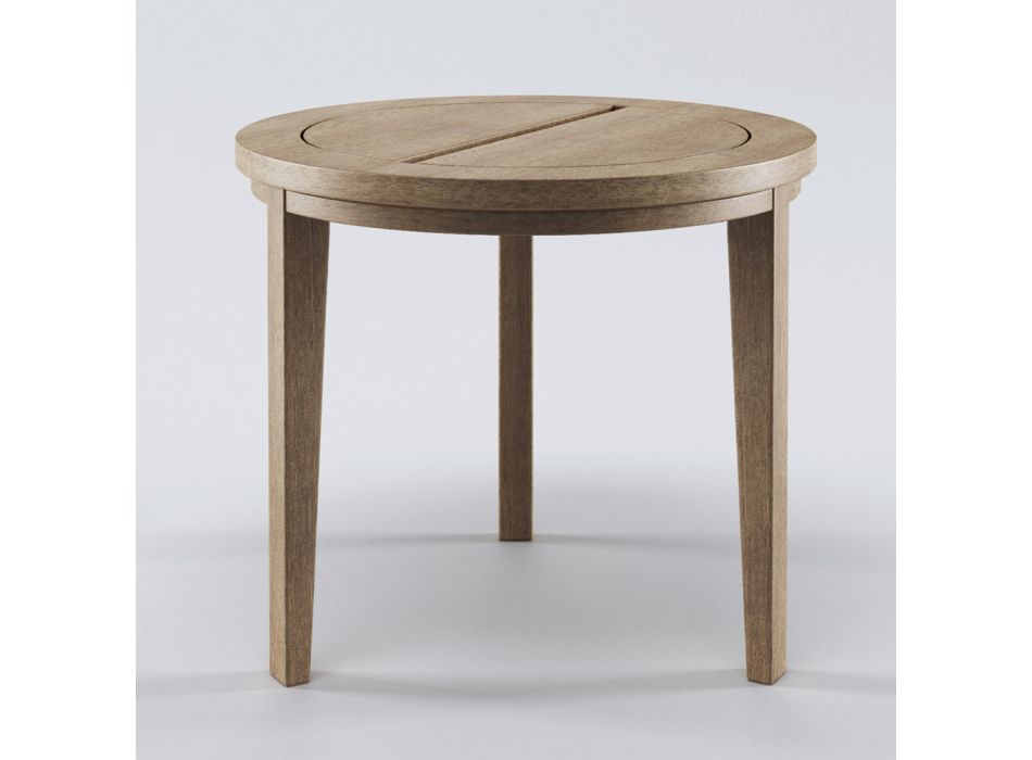 Venkovní konferenční stolek ze dřeva Iroko Made in Italy - Brig Viadurini