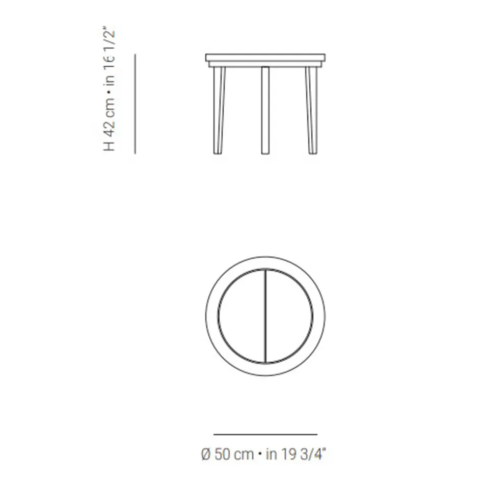 Venkovní konferenční stolek z teakového dřeva Made in Italy - Briga Viadurini