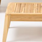 Venkovní konferenční stolek z přírodního teakového dřeva - Jhon Viadurini