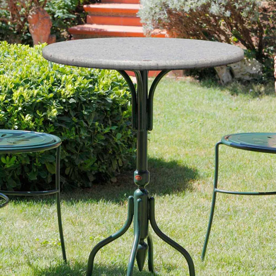 Kamenný venkovní konferenční stolek ručně vyrobený v Itálii - Livigno Viadurini