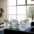 Venkovní konferenční stolek z barevného polyetylenu vyrobený v Itálii - Igorina Viadurini