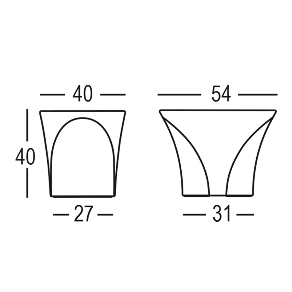 Venkovní konferenční stolek z barevného polyetylenu vyrobený v Itálii - Igorina Viadurini