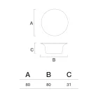 Venkovní konferenční stolek z polyethylenu dostupný v různých barvách - ručník Viadurini