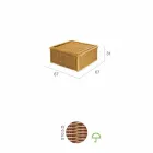 Stůl pro venkovní použití vyrobeny výhradně z polyetylenu splétané ruky Matt Viadurini