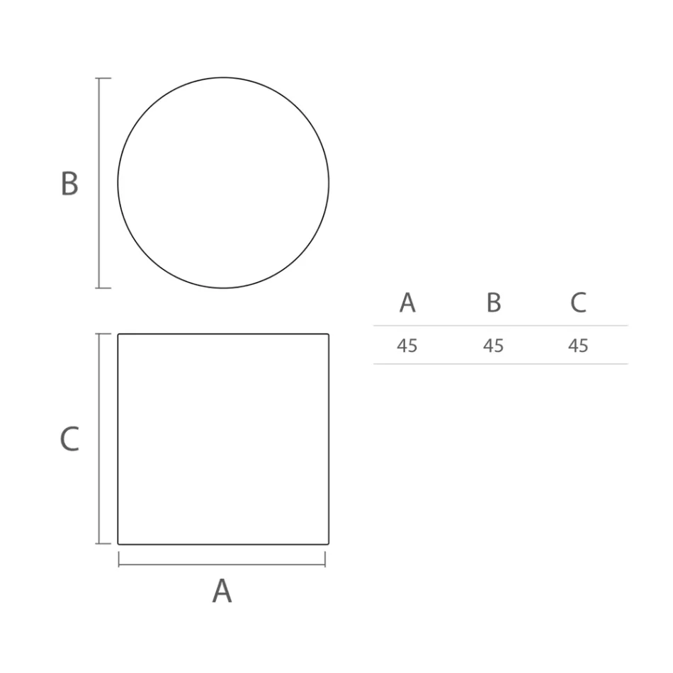 Světlý venkovní konferenční stolek z bílého polyetylenu Vyrobeno v Itálii - Derti Viadurini