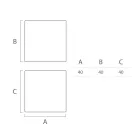 Světlý venkovní konferenční stolek z bílého polyetylenu Vyrobeno v Itálii - Derti Viadurini