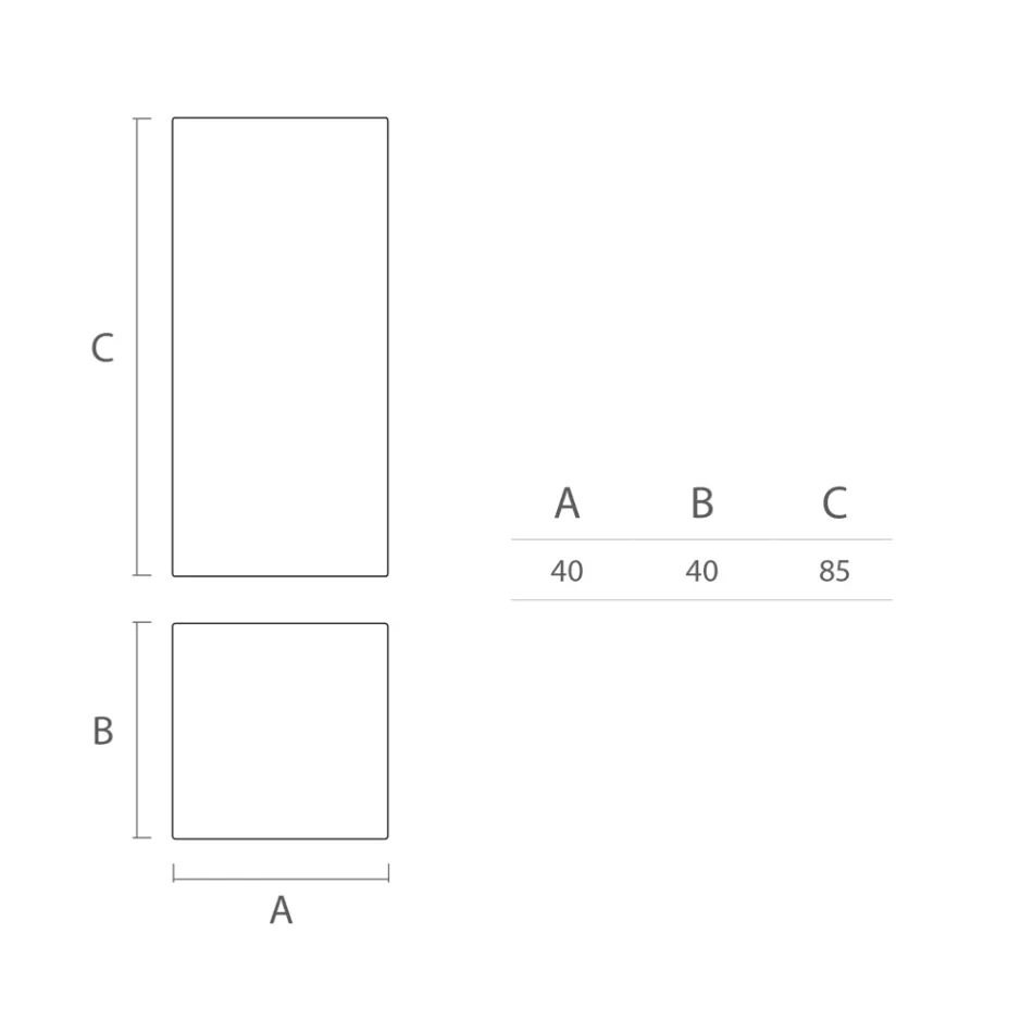 Světlý venkovní konferenční stolek z bílého polyetylenu Vyrobeno v Itálii - Derti Viadurini