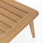Homemotion Modern Teak Wood Outdoor Table - Luanaedmea Viadurini
