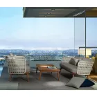 Homemotion Modern Teak Wood Outdoor Table - Luanaedmea Viadurini