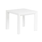 Čtvercový venkovní konferenční stolek z lakovaného hliníku, Homemotion 2 kusy - Marius Viadurini