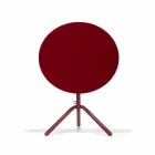 Kulatý venkovní kovový a plechový stůl vyrobený v Itálii - Alberic Viadurini