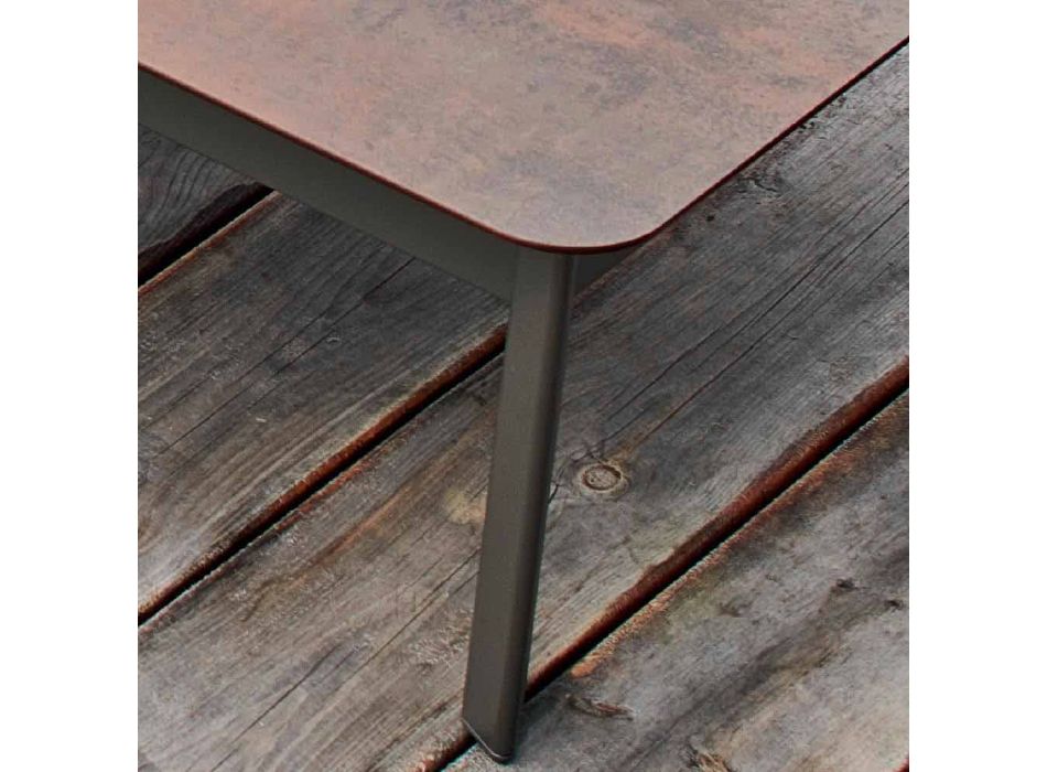 Varaschin systém venkovní designový stůl z lakovaného hliníku Viadurini