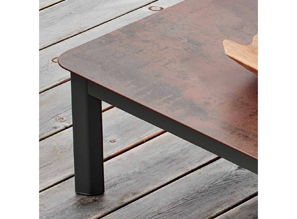 Varaschin systém venkovní designový stůl z lakovaného hliníku Viadurini