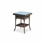 Coffee Garden 56x56 cm ručně tkané polyethylen Chad Viadurini