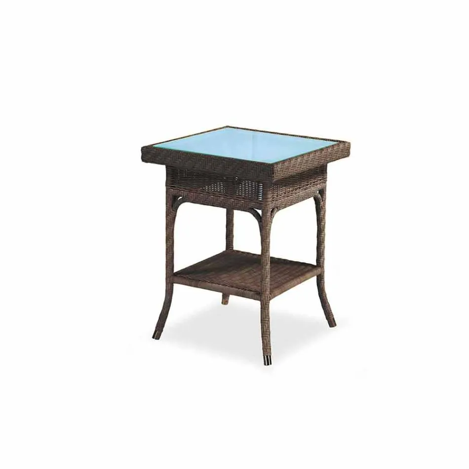 Coffee Garden 56x56 cm ručně tkané polyethylen Chad Viadurini