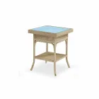 Coffee Garden 56x56 cm ručně tkané polyethylen Chad Viadurini