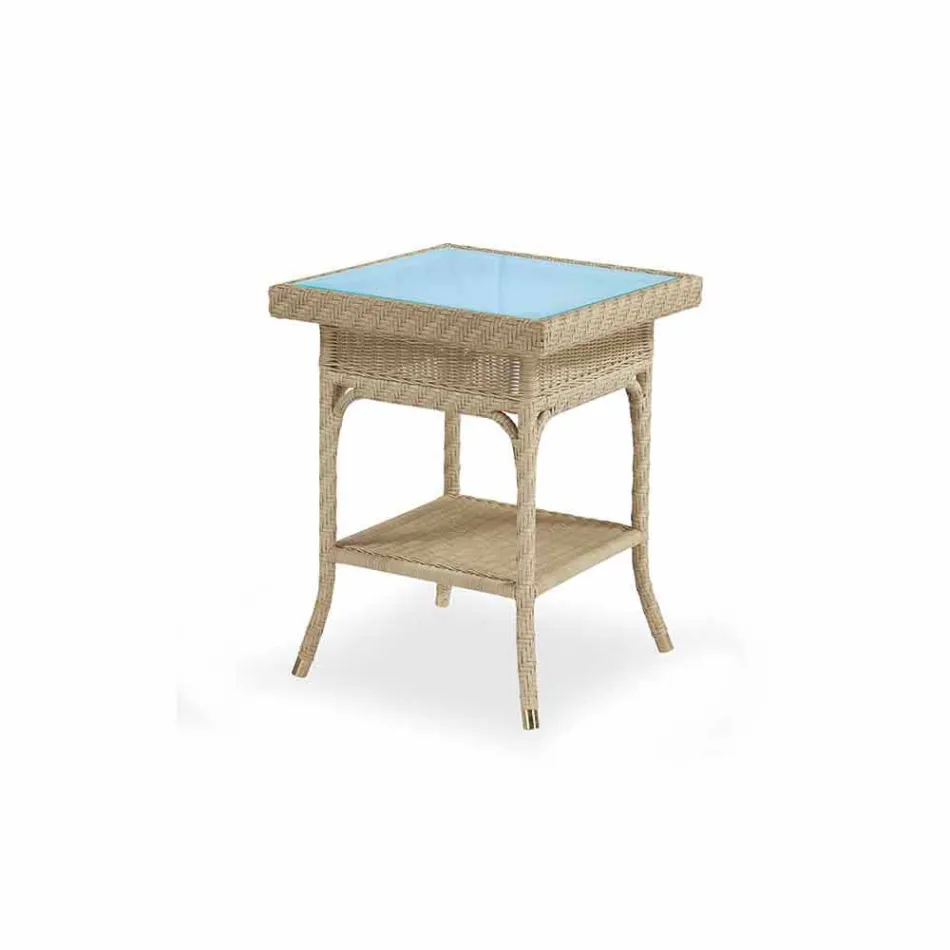 Coffee Garden 56x56 cm ručně tkané polyethylen Chad Viadurini