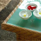 Coffee Garden 56x56 cm ručně tkané polyethylen Chad Viadurini