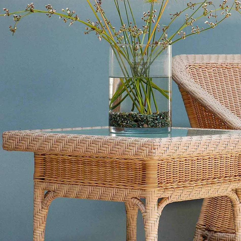 Coffee Garden 56x56 cm ručně tkané polyethylen Chad Viadurini