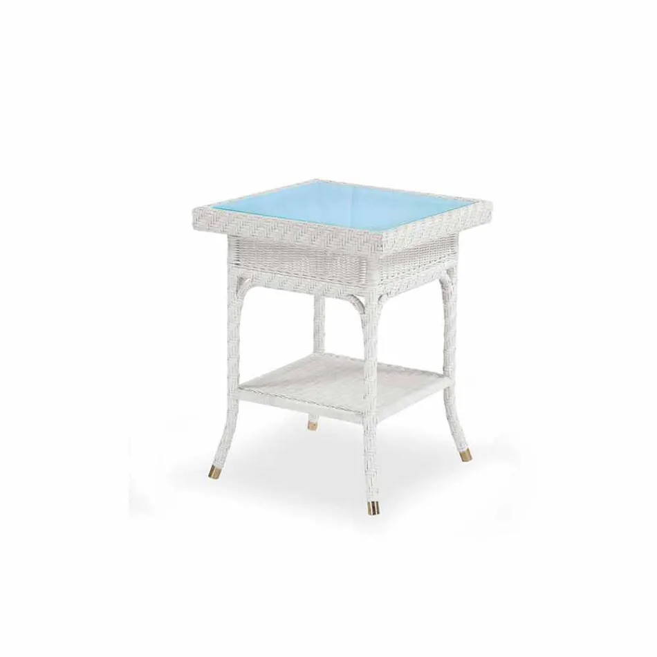 Coffee Garden 56x56 cm ručně tkané polyethylen Chad Viadurini