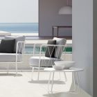Zahradní konferenční stolek z pozinkované oceli Made in Italy - Brienne Viadurini