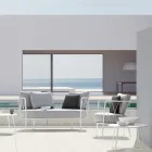 Zahradní konferenční stolek z pozinkované oceli Made in Italy - Brienne Viadurini