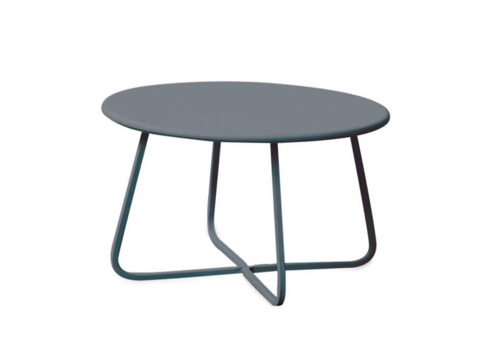 Zahradní konferenční stolek z pozinkované oceli Made in Italy - Brienne Viadurini