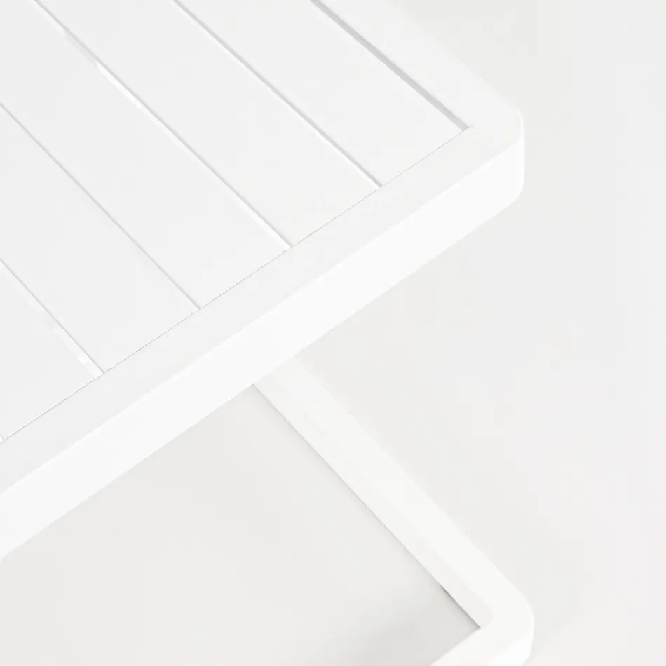 Zahradní konferenční stolek z lakovaného hliníku, Homemotion, 2 kusy - Rodric Viadurini