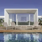 Zahradní konferenční stolek z lakovaného hliníku, Homemotion, 2 kusy - Rodric Viadurini