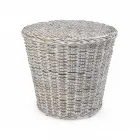 Zahradní konferenční stolek z přírodního vlákna od Kubù - Yokai Viadurini