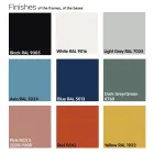 Zahradní konferenční stolek v Hpl a lakovaném kovu Made in Italy - Guerrino Viadurini