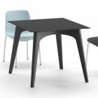 Zahradní konferenční stolek z HPL a polyetylenu Made in Italy - Rizia Viadurini