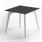 Zahradní konferenční stolek z HPL a polyetylenu Made in Italy - Rizia Viadurini