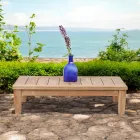 Zahradní konferenční stolek z přírodního teakového dřeva - Artes Viadurini