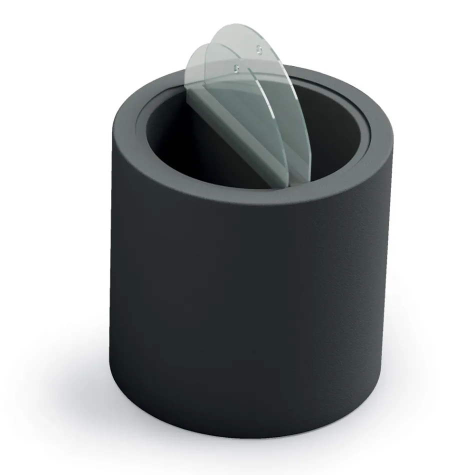 Zahradní konferenční stolek z polyetylenu s nádobou Vyrobeno v Itálii - Stracco Viadurini