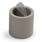 Zahradní konferenční stolek z polyetylenu s nádobou Vyrobeno v Itálii - Stracco Viadurini