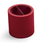 Zahradní konferenční stolek z polyetylenu s nádobou Vyrobeno v Itálii - Stracco Viadurini