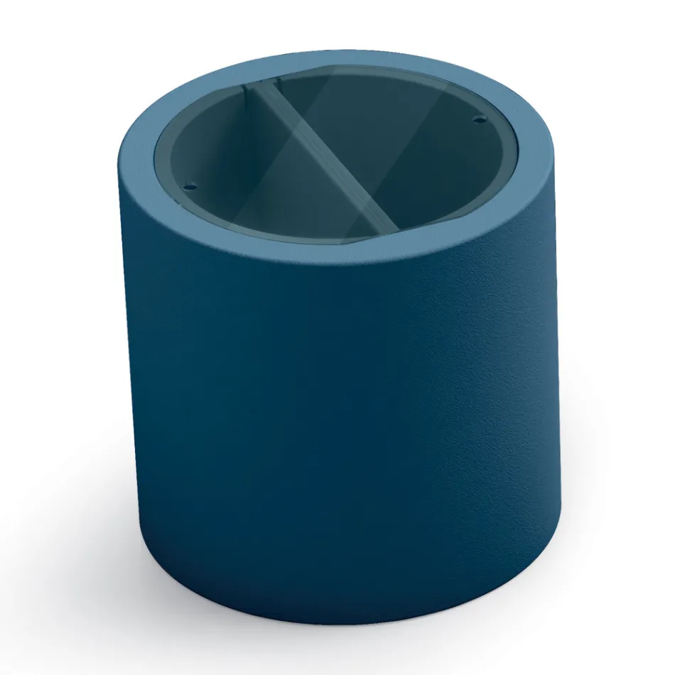 Zahradní konferenční stolek z polyetylenu s nádobou Vyrobeno v Itálii - Stracco Viadurini