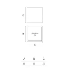 Světlý zahradní konferenční stolek z bílého polyetylenu Vyrobeno v Itálii - Derti Viadurini