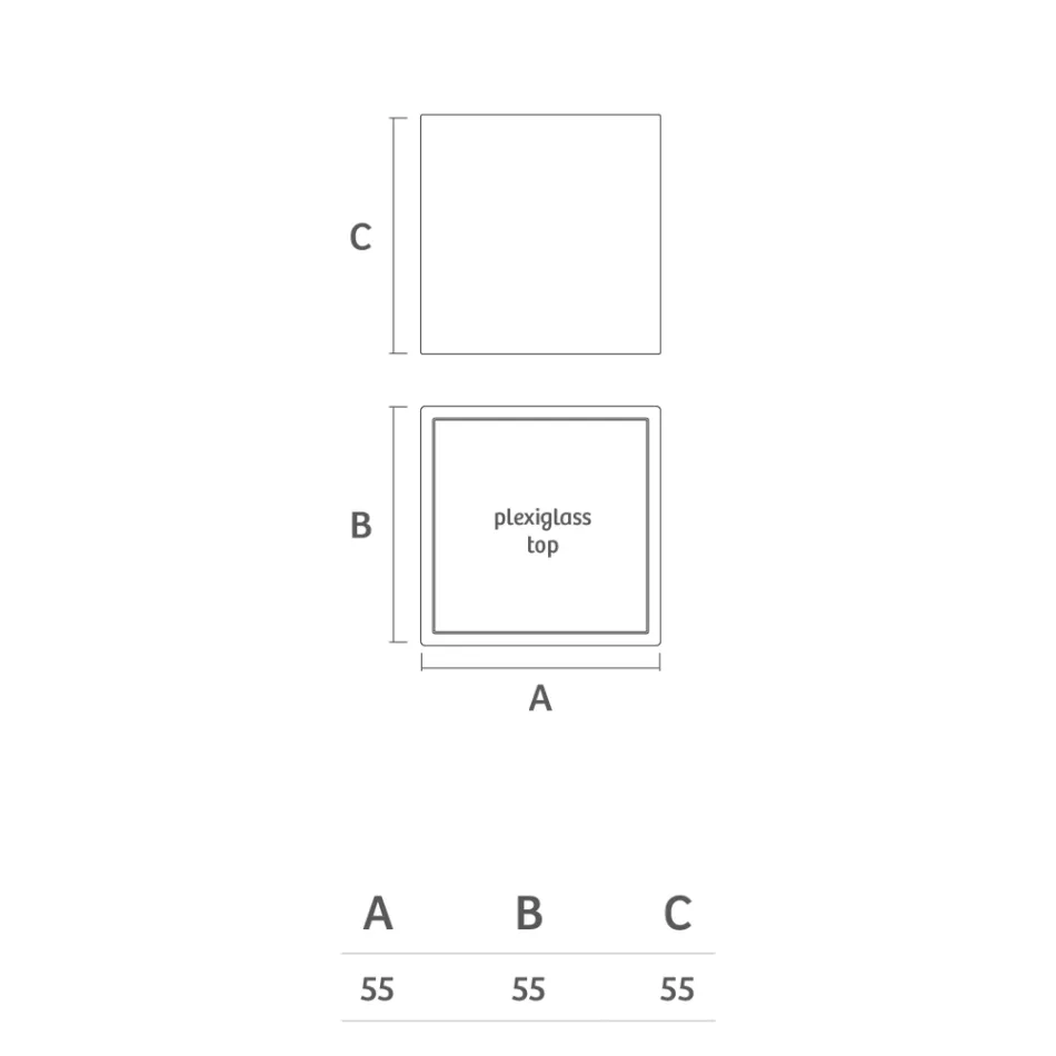 Světlý zahradní konferenční stolek z bílého polyetylenu Vyrobeno v Itálii - Derti Viadurini